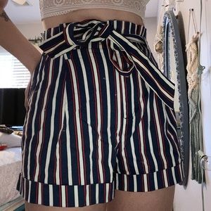 Paper bag tie shorts!